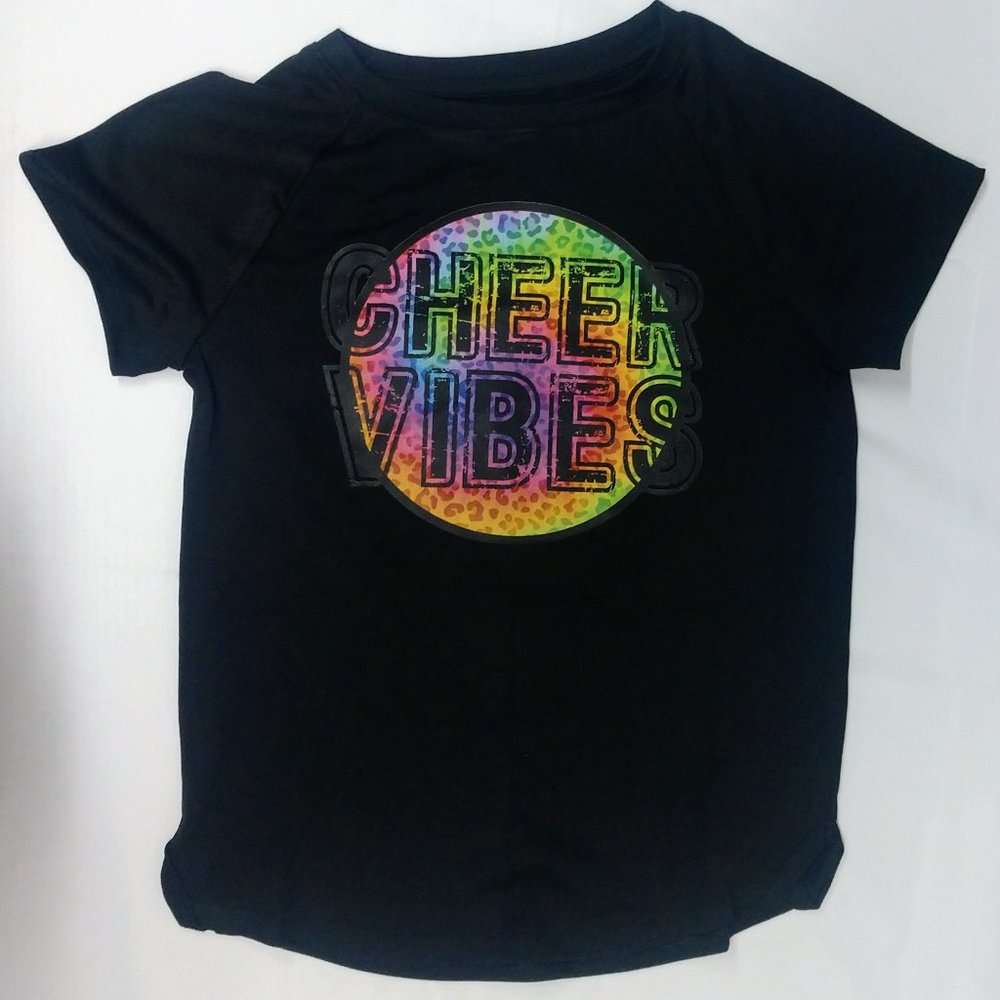 Cheer Vibes Athletic Youth Tee Shirt